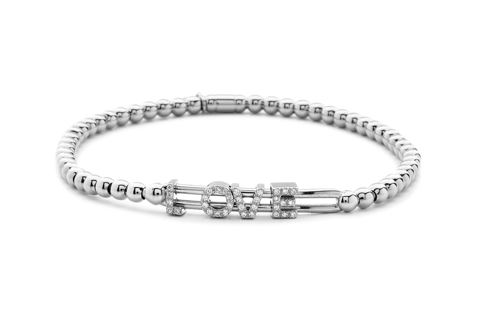 Hulchi Belluni 18K Rose Gold 3 Station Cluster Diamond Slider Bracelet –  Moyer Fine Jewelers