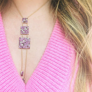 Eden Presley Pink Lariat Necklace