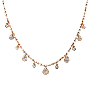 Goldstein Collection Mini Ball Charm Necklace