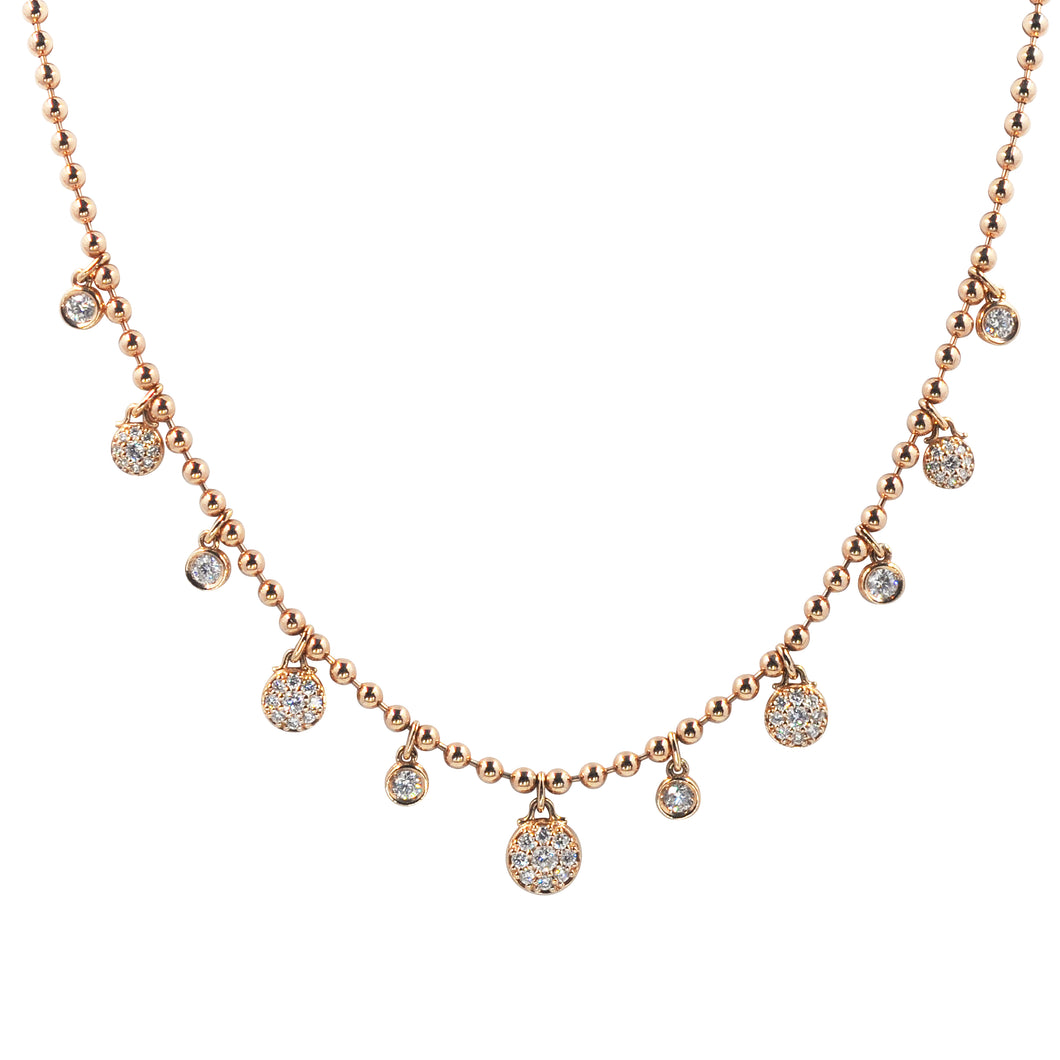 Goldstein Collection Mini Ball Charm Necklace