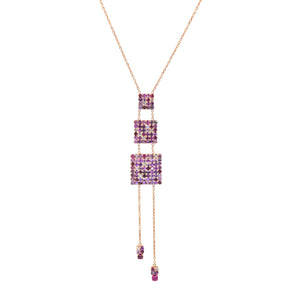 Eden Presley Pink Lariat Necklace