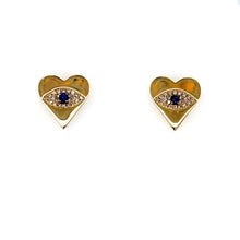 Load image into Gallery viewer, Petite Collection Heart-Eye Studs
