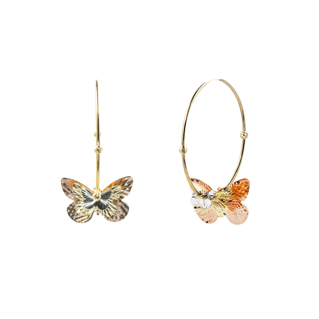 Goldstein Collection Butterfly Hoops