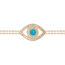 Load image into Gallery viewer, Netali Nissim Diamond and Turquoise Protected Bracelet
