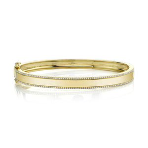 Goldstein Collection Engravable Hinged Bangle