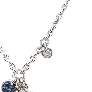 Damaso Sapphire and Diamond Disc Necklace