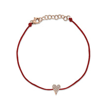 Load image into Gallery viewer, Petite Collection Pave Heart Protection Bracelet
